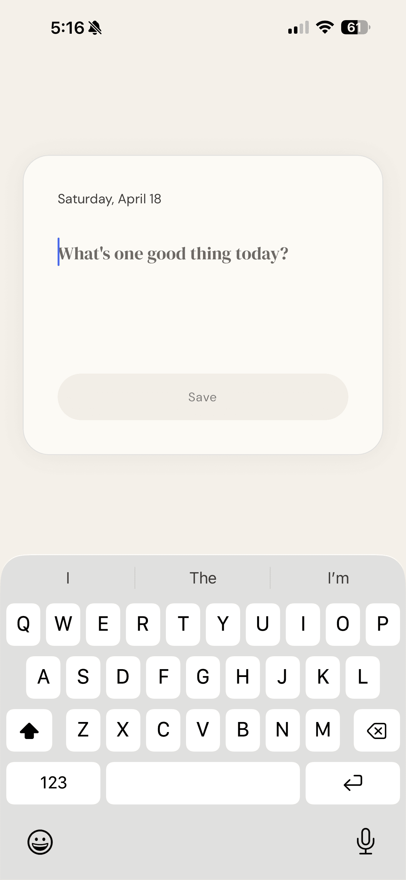 Writing your one good thing